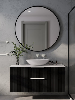 lineare-1200-pillar-double-drawer-vanity-matte-black