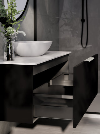 lineare-1200-pillar-single-drawer-vanity-matte-black