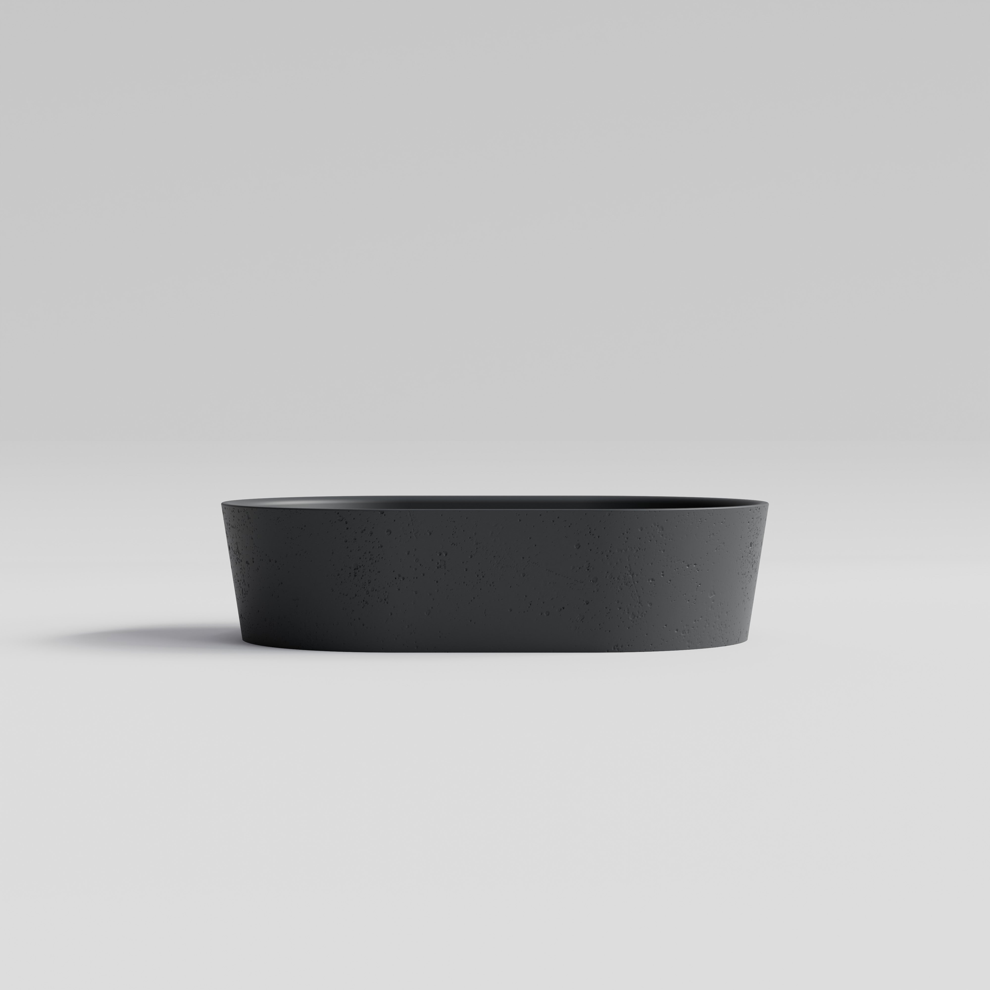 The-Cove-Lamone-Concrete-Basin-Side-View-In-Dark-Grey
