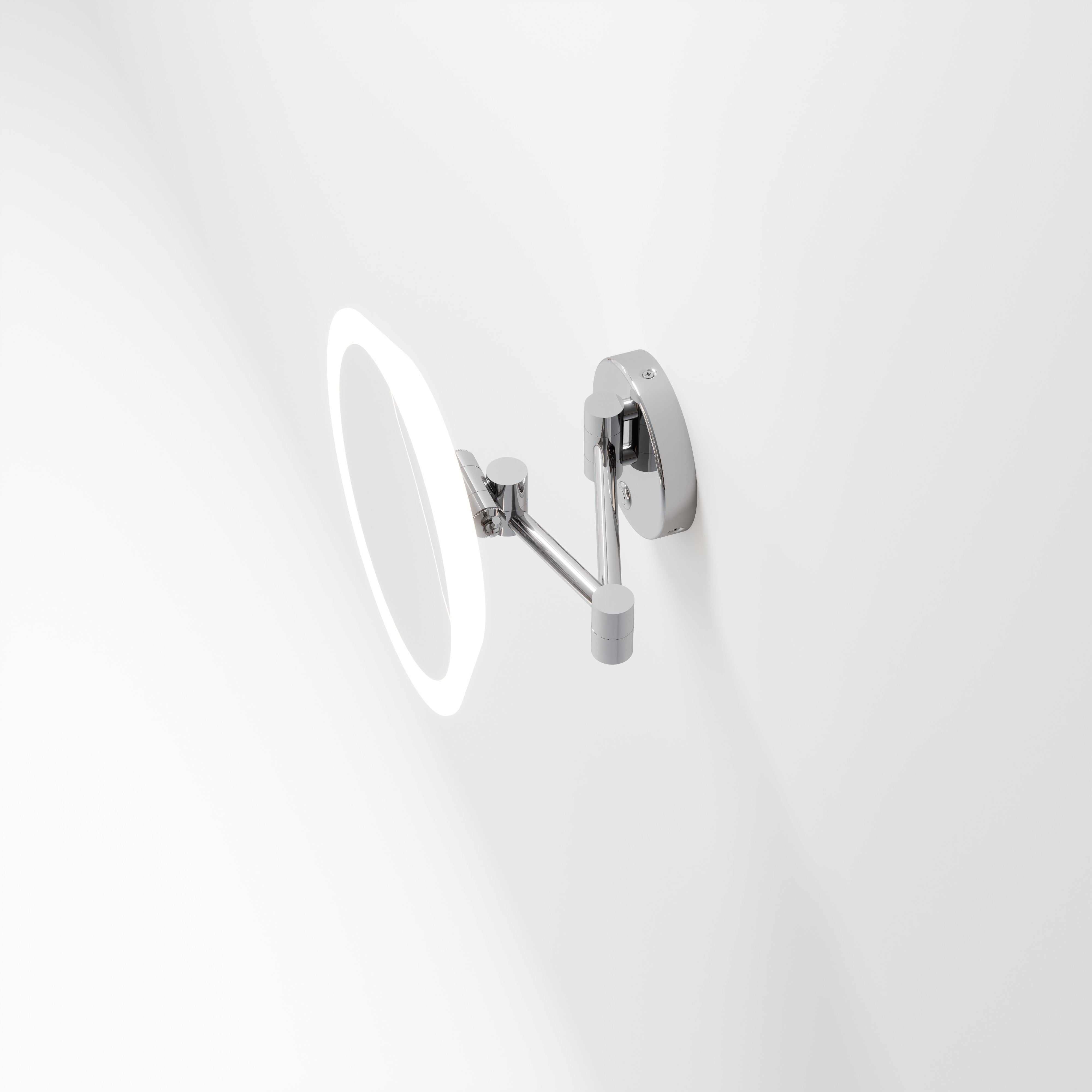 Code-Neo-LED-Makeup-Mirror-In-Chrome-Light-On-Arm-Extended