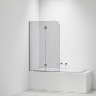 Allure-Patterned-Bath-Glass-Panel-Drop-In-Bath-With-Brushed-Nickel-Channel-And-Hinges