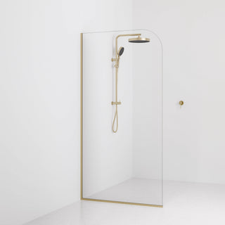 Code-Interiors-Clear-Shower-Glass-Panel-1050-MM-With-Brushed-Brass-Channel