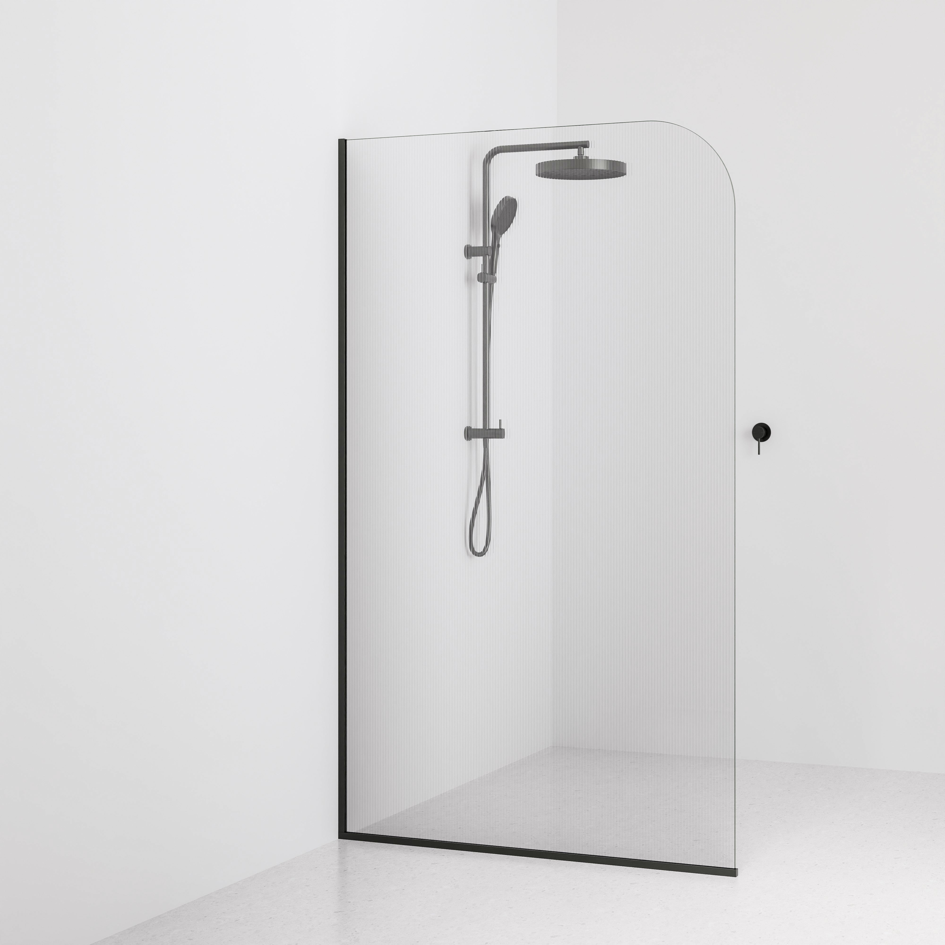 Code-Interiors-Pillar-Fluted-Shower-Glass-Panel-1200-MM-With-Gunmetal-Channel