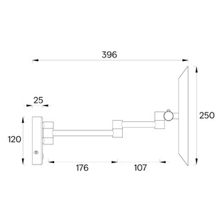 Code-Neo-LED-Makeup-Mirror-In-Chrome-Dimensions