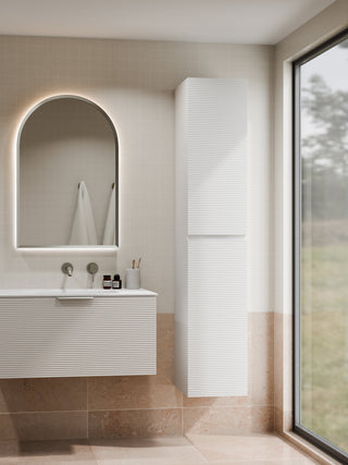 lineare-tower-vanity-orchard-matte-white