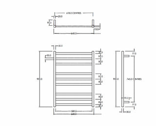 square-heated-towel-ladder-spec-sheet