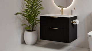 Matte Black Nature & Lineare Vanities