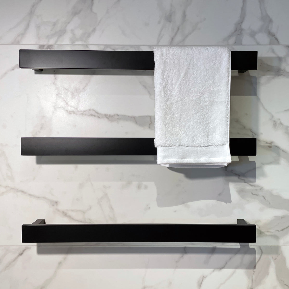 Dowl Rails Heated Single Bar Towel Rails