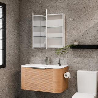 Luxe 600mm Mirror Cabinet | 2 Door