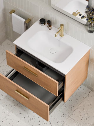 Lineare 750 Vanity | 2 Drawer | Inset Basin