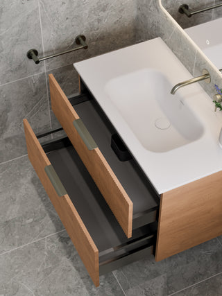 Lineare 900 Vanity | 2 Drawer | Inset Basin