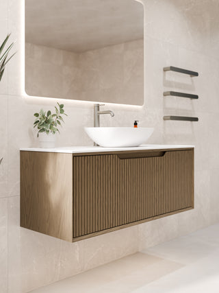 Aria 900 Vanity | Villastone Slab Top