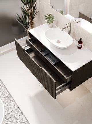Aria 900 Vanity | Villastone Slab Top
