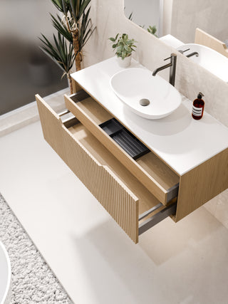 Aria 900 Vanity | Villastone Slab Top