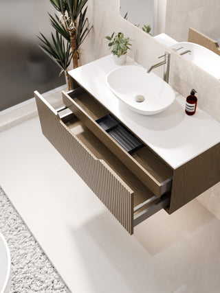 Aria 900 Vanity | Villastone Slab Top