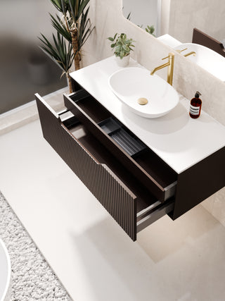 Aria 900 Vanity | Villastone Slab Top