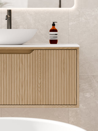 Aria 900 Vanity | Villastone Slab Top