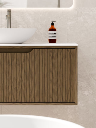 Aria 900 Vanity | Villastone Slab Top