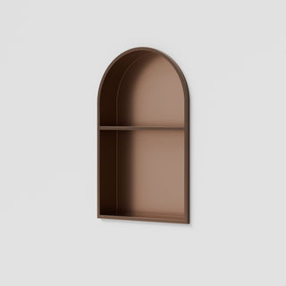 Acacia Arch Shower Niche with Shelf