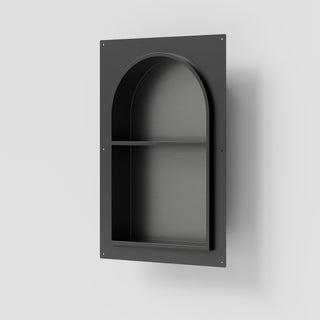 Acacia Arch Shower Niche with Shelf