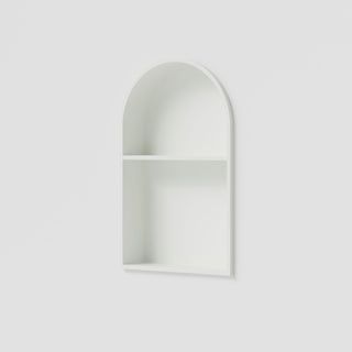 Acacia Arch Shower Niche with Shelf