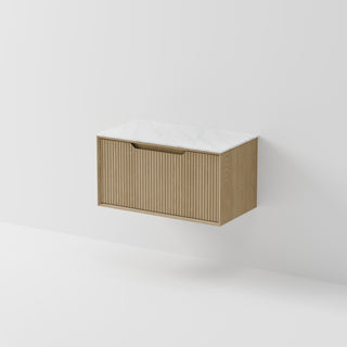 Aria 900 Vanity | Villastone Slab Top