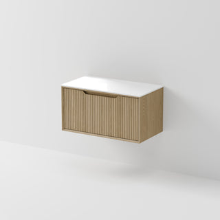 Aria 900 Vanity | Villastone Slab Top