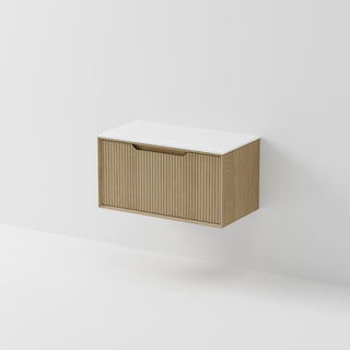 Aria 900 Vanity | Villastone Slab Top