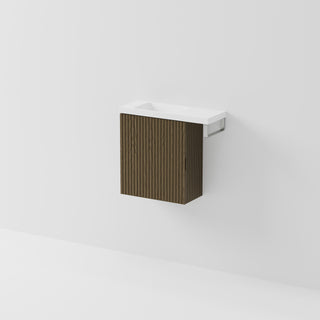 Aria 450 WC Vanity with Offset 600 Basin & Towel Rail