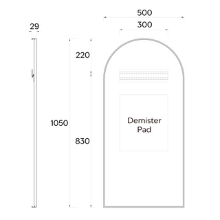Aspect 500 Arch Framed Mirror