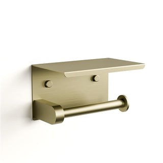 VERSA-TOILET-ROLL-HOLDER-WITH-SHELF-BRUSHED-BRASS