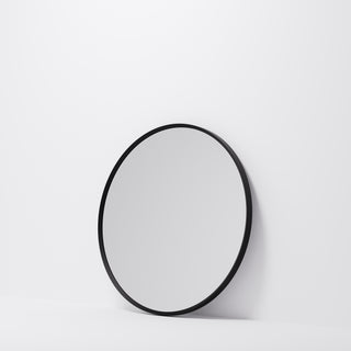 Aspect-700-Round-Framed-Mirror-Matte-Black