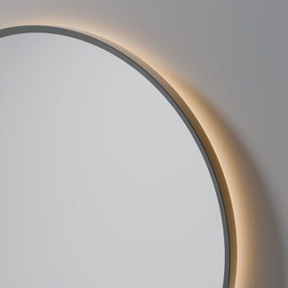 Code-Aura-LED-Round-Mirror-700-In-Gunmetal-Close-Up