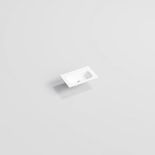 Navarra Slim Vanity Top in Matte White 600 long