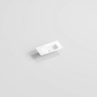 Gloss White Navarra Slim Vanity Basin Top 750 Long