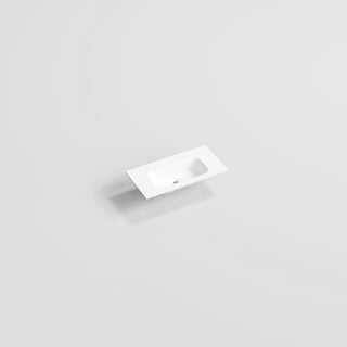 Matte White Navarra Slim Vanity Basin Top 750 Long