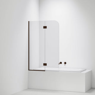 Super-Clear-Bath-Glass-Panel-Drop-In-Bath-With-Brushed-Bronze-Channel-And-Hinges