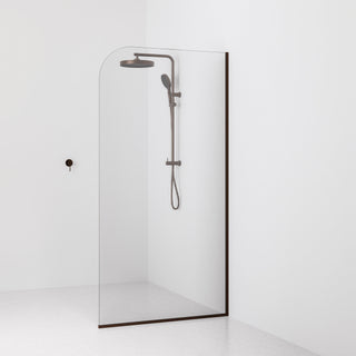 Lineare Pillar Shower Screen Glass | 1050mm