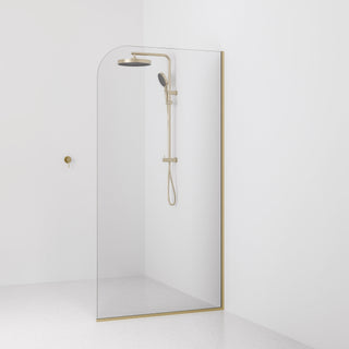 Lineare Pillar Shower Screen Glass | 1050mm