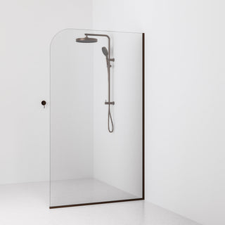 Lineare Pillar Shower Screen Glass | 1200mm