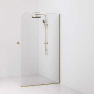 Lineare Pillar Shower Screen Glass | 1200mm