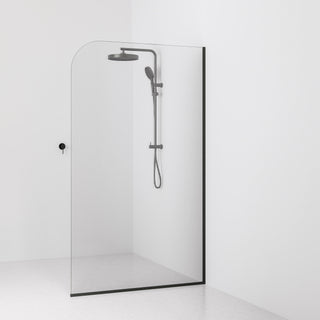 Lineare Pillar Shower Screen Glass | 1200mm