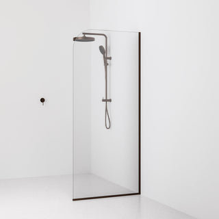 Lineare Pillar Shower Screen Glass | 900mm