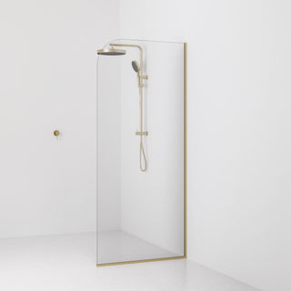 Lineare Pillar Shower Screen Glass | 900mm