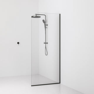 Lineare Pillar Shower Screen Glass | 900mm