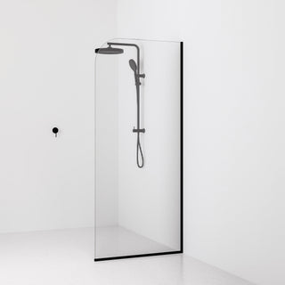 Lineare Pillar Shower Screen Glass | 900mm