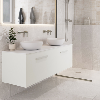 Hako 1500 Double Basin Vanity | Villastone Slab Top