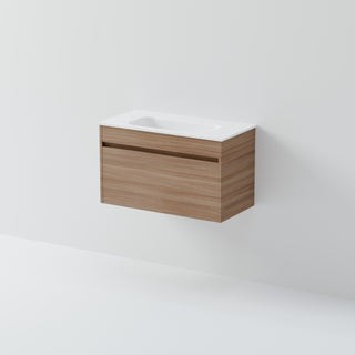 Luxe 750 Slim Wall Hung Vanity | 1 Drawer