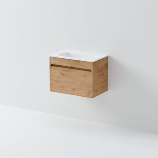 Luxe 600 Slim Wall Hung Vanity | 1 Drawer