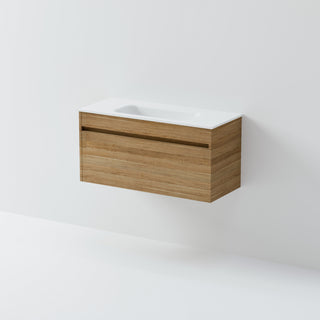 Luxe 900 Slim Wall Hung Vanity | 1 Drawer